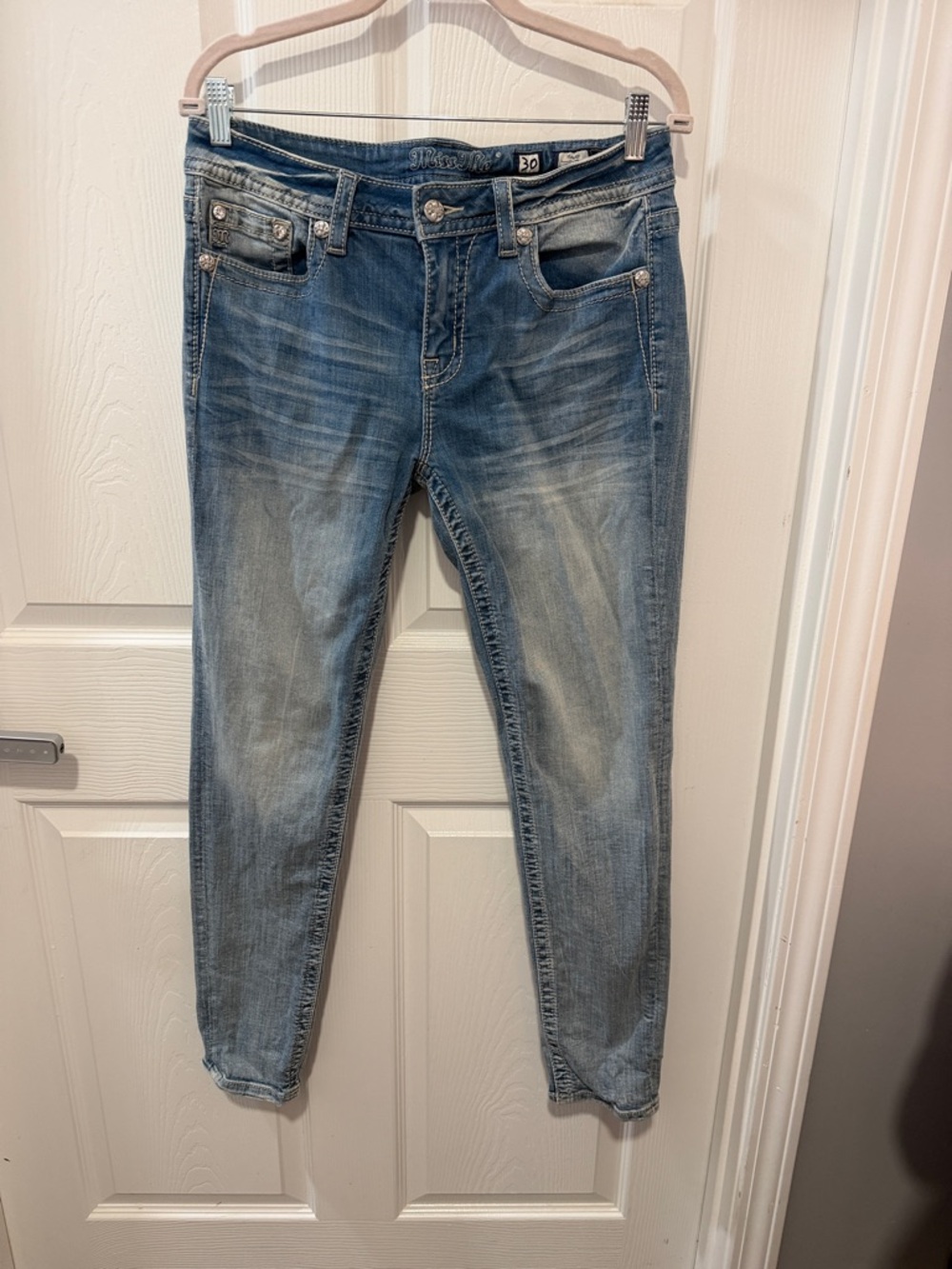 Miss Me Light Blue Skinny Jeans